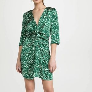 Ba&Sh Erika Green Mini Dress